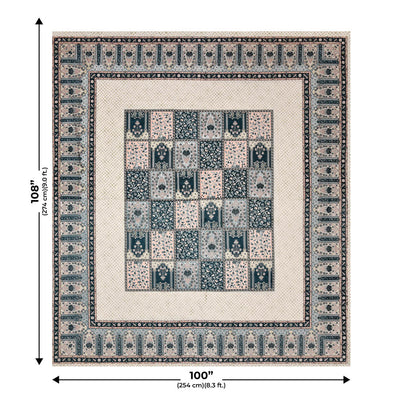 The Rich Legacy Grey Cotton Double Bedsheet