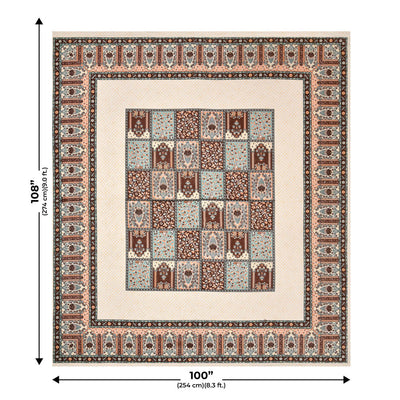 The Rich Legacy Maroon Cotton Double Bedsheet