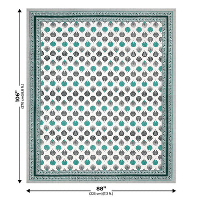 Pure Cotton Serenity Double Bed Set (4 Bedsheets + 8 Covers)