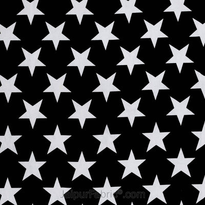 Shining Stars On Night Black Bedsheet