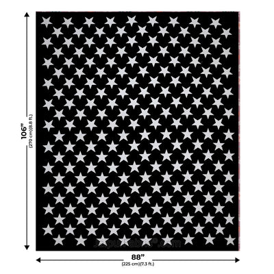 Shining Stars On Night Black Bedsheet