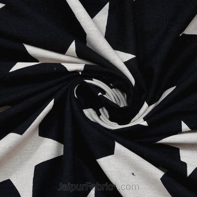 Shining Stars On Night Black Bedsheet