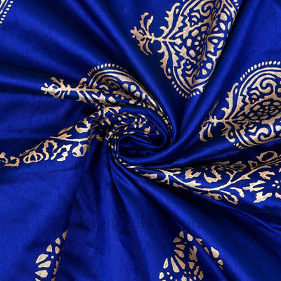 Khadi Print Hand Block Work Silk Double Bedsheet – Choose Your Favorite Color