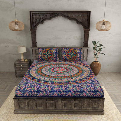 Mandala Harmony Pure Cotton Bedsheet – Pick Your Perfect Color