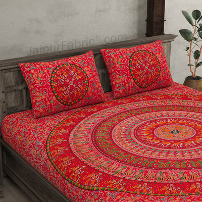 Mandala Harmony Pure Cotton Bedsheet – Pick Your Perfect Color