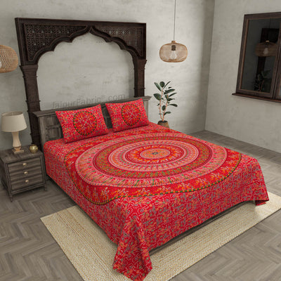 Mandala Harmony Pure Cotton Bedsheet – Pick Your Perfect Color