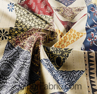 Beautiful Barmeri Bliss – 1 Double Bedsheet + 1 Single Bedsheet + 4 Pillow Covers