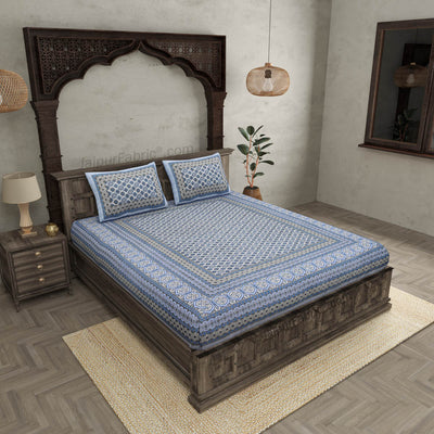 Double Delight Cotton Bedsheet Set for Luxurious Comfort