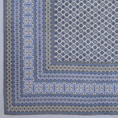 Ethnic Charm Blue Double Bedsheet