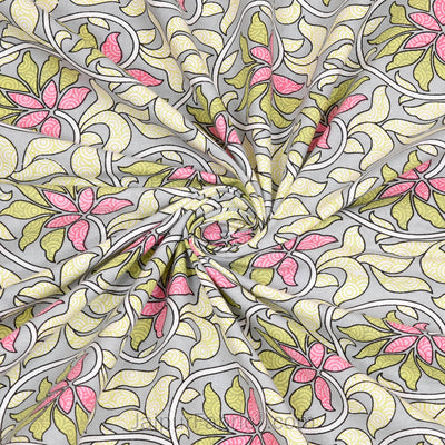 Lovely Lotus Colourful Double Bedsheet