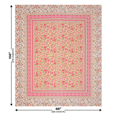 Awesome Leaves Pure Cotton Double Bedsheet – Choose Your Favorite Shade