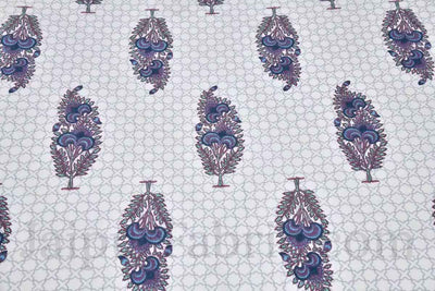 Green Boota Ethnic Floral Pure Cotton Double BedSheet