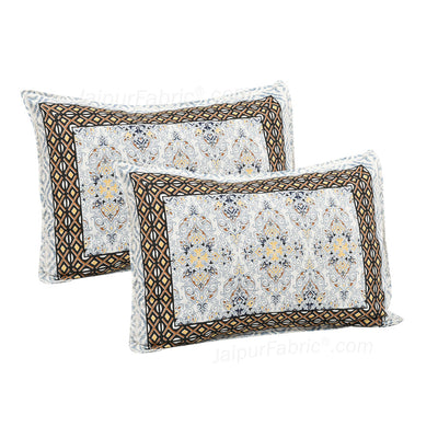 Modern Tradition Grey Jaipur Fabric Double Bed Sheet