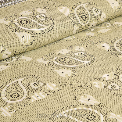 Paisley Art Nature Jaipur Fabric Double Bed Sheet
