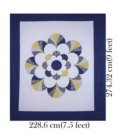 Garden By The Bay Blue Double Bedsheet