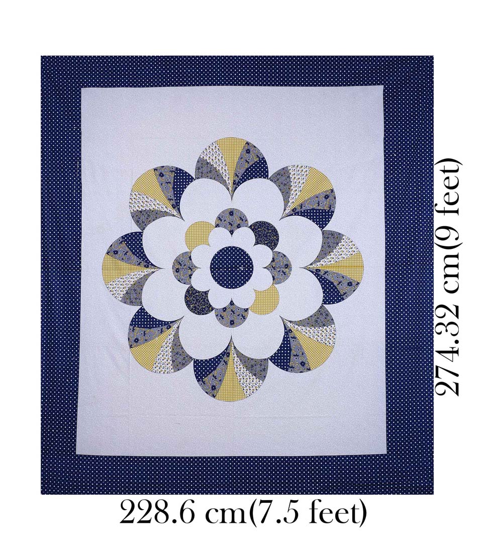 Garden By The Bay Blue Double Bedsheet