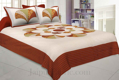 Garden By The Bay Brown Double Bedsheet