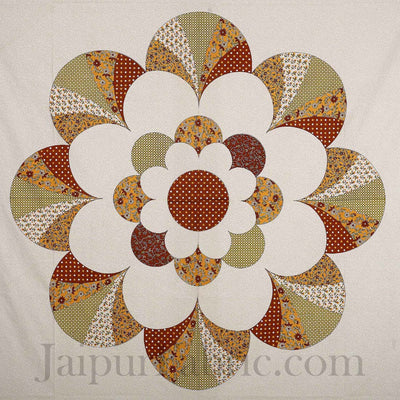 Garden By The Bay Brown Double Bedsheet