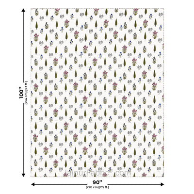 Green Calm Pure Cotton Double Bed Dohar