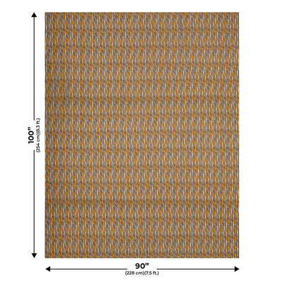 Ethnic Royal Brown Double Bed Dohar Blanket