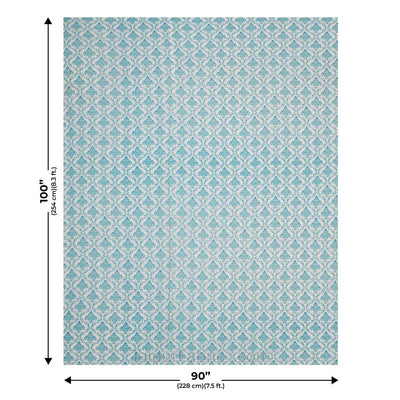 Ethnic Royal Firozi Double Bed Dohar Blanket
