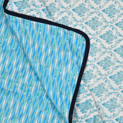 Ethnic Royal Firozi Double Bed Dohar Blanket