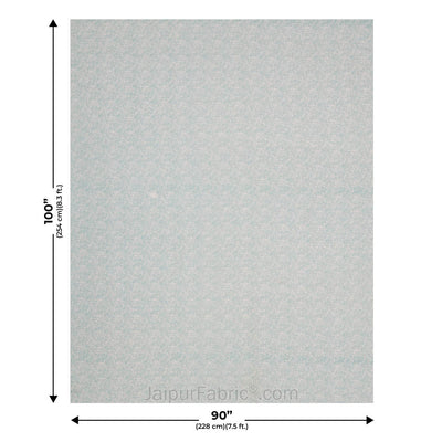 The Illusion Blueish Double Bed Dohar Blanket