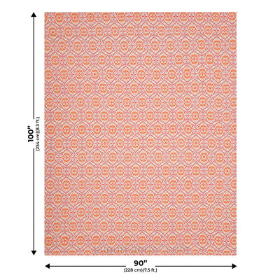 The Illusion Pinkish Double Bed Dohar Blanket