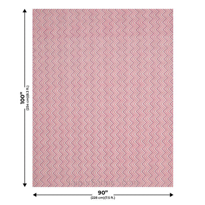 Jaal Darbar Pink Double Bed Dohar Blanket