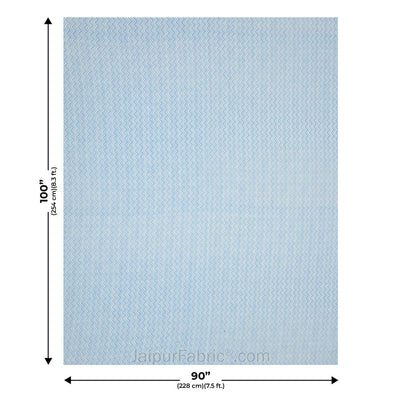 Jaal Darbar Blue Double Bed Dohar Blanket
