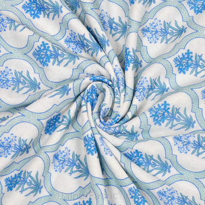 Jaal Darbar Blue Double Bed Dohar Blanket