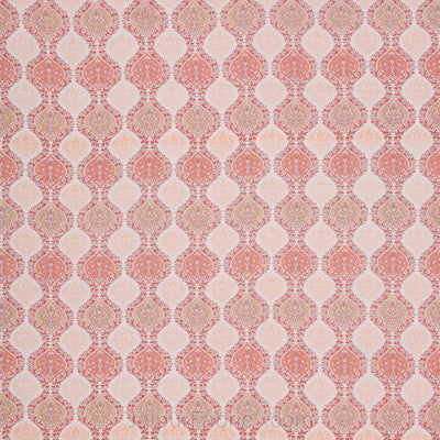 Wavy Ethnic Peachy Pink Double Bed Dohar Blanket