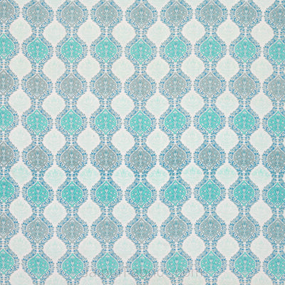 Wavy Ethnic Blueish Green Double Bed Dohar Blanket