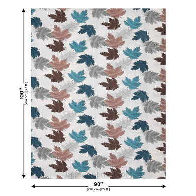 Maple Leaf MultiColor Double Bed Dohar Blanket