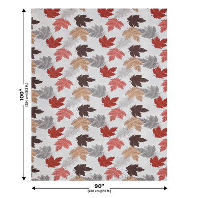 Maple Leaf Reddish Dohar Blanket