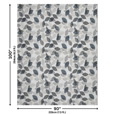 Autumn Fall Grey Cotton Reversible Double Bed Dohar