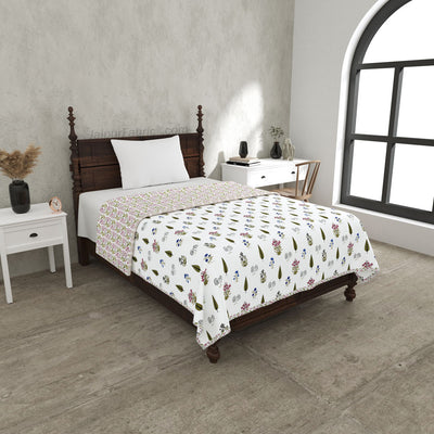 Green  Calm Pure Cotton Single Bed Dohar