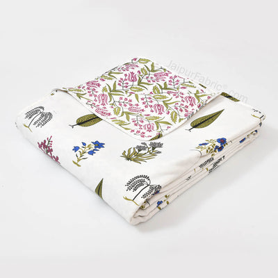 Green  Calm Pure Cotton Single Bed Dohar