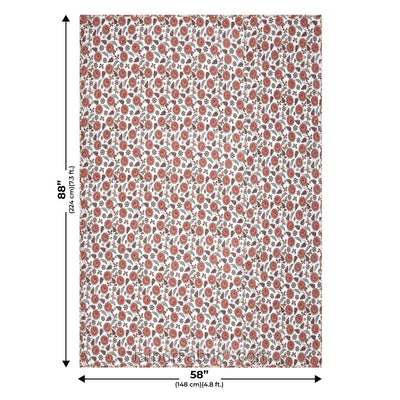 Pink Butterflies  Pure Cotton Single Bed Dohar