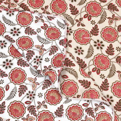 Pink Butterflies  Pure Cotton Single Bed Dohar