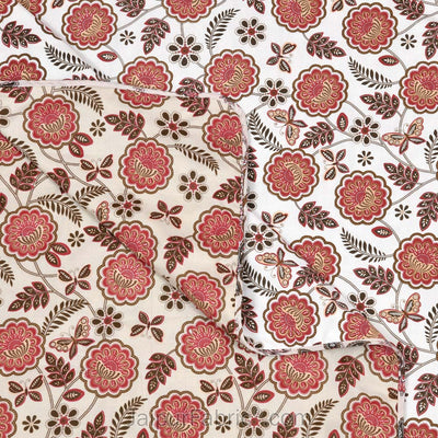 Pink Butterflies  Pure Cotton Single Bed Dohar