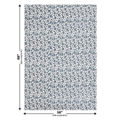 Blue Butterflies Pure Cotton Single Bed Dohar