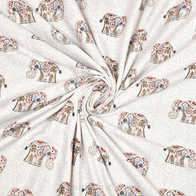 Pink Elephant Pure Cotton Single Bed Dohar