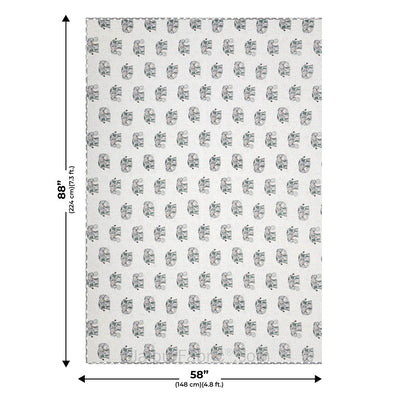 Green Elephant Pure Cotton Single Bed Dohar