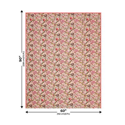 Anokhi Pink Pure Cotton Reversible Single / Double Bed AC Quilt Dohar