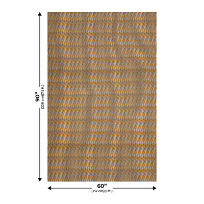 Ethnic Royal Brown Single Bed Dohar Blanket