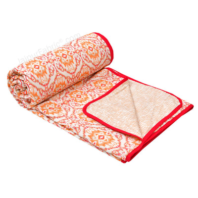 The Illusion Pinkish Single Bed Dohar Blanket
