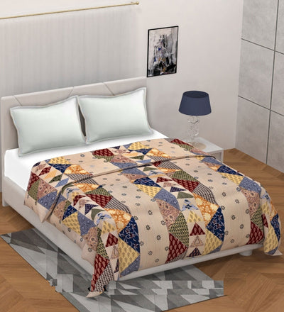 Barmeri Pastel Elegance – Twill Cotton Double Bed Colorful Printed Duvet Cover