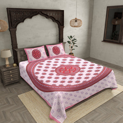 Paisley Pink Double Bedsheet