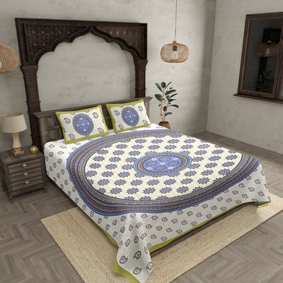 Paisley Green Double Bedsheet